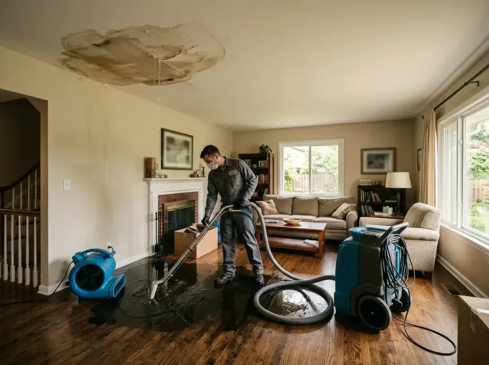 attic-pipe-burst-ceiling-drip-008 — frequently asked questions, Water Damage Restoration & Carpet Care in Huntington Woods,…